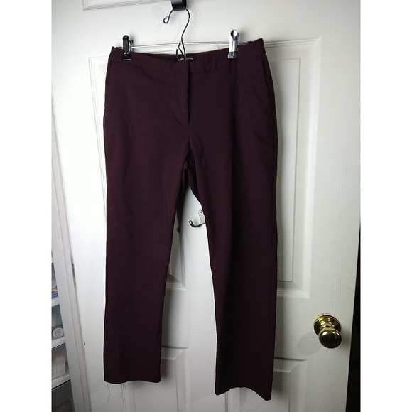 Mario Serrano Purple Cropped/Ankle Flat Front Pants. Size 8 - Picture 1 of 10